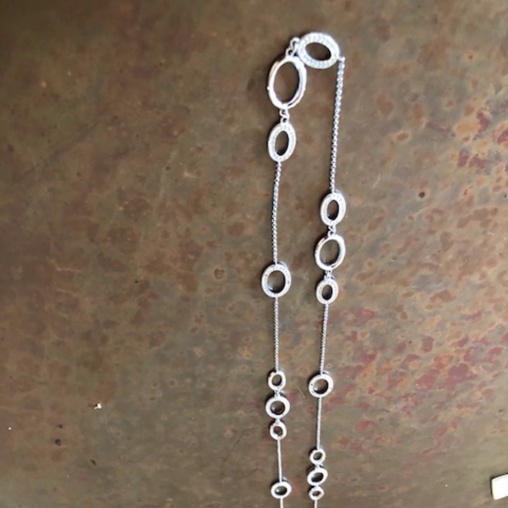 Gorgeous Nadri Crystal and Silver Necklace